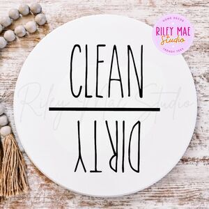 Rae Dunn Dirty Clean Magnet | Housewarming Gift